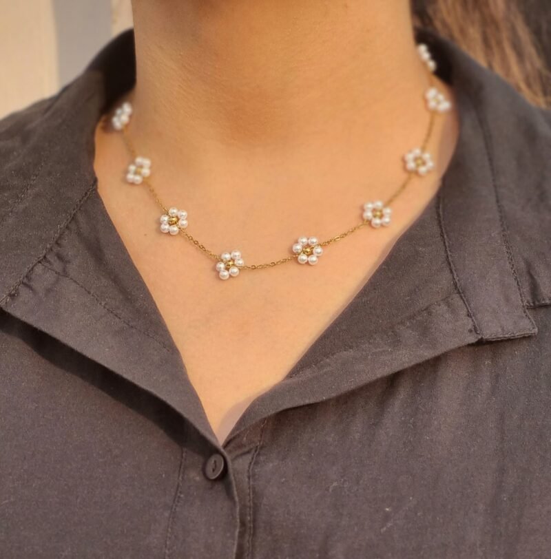 304 stainless steel pearl necklace