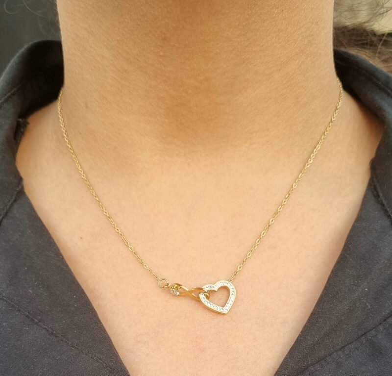 304 stainless steel love infinity neckchain